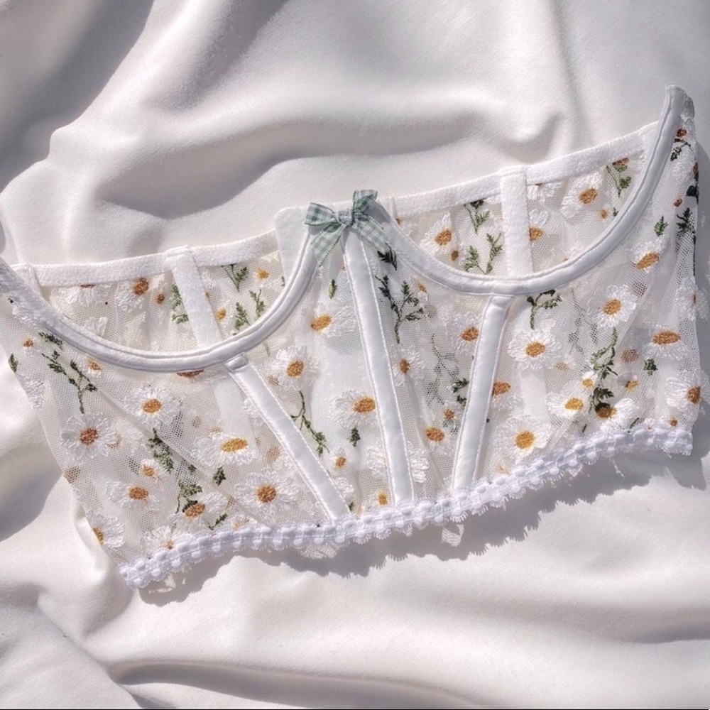 For Love & Lemons Tossed Daisy Corset